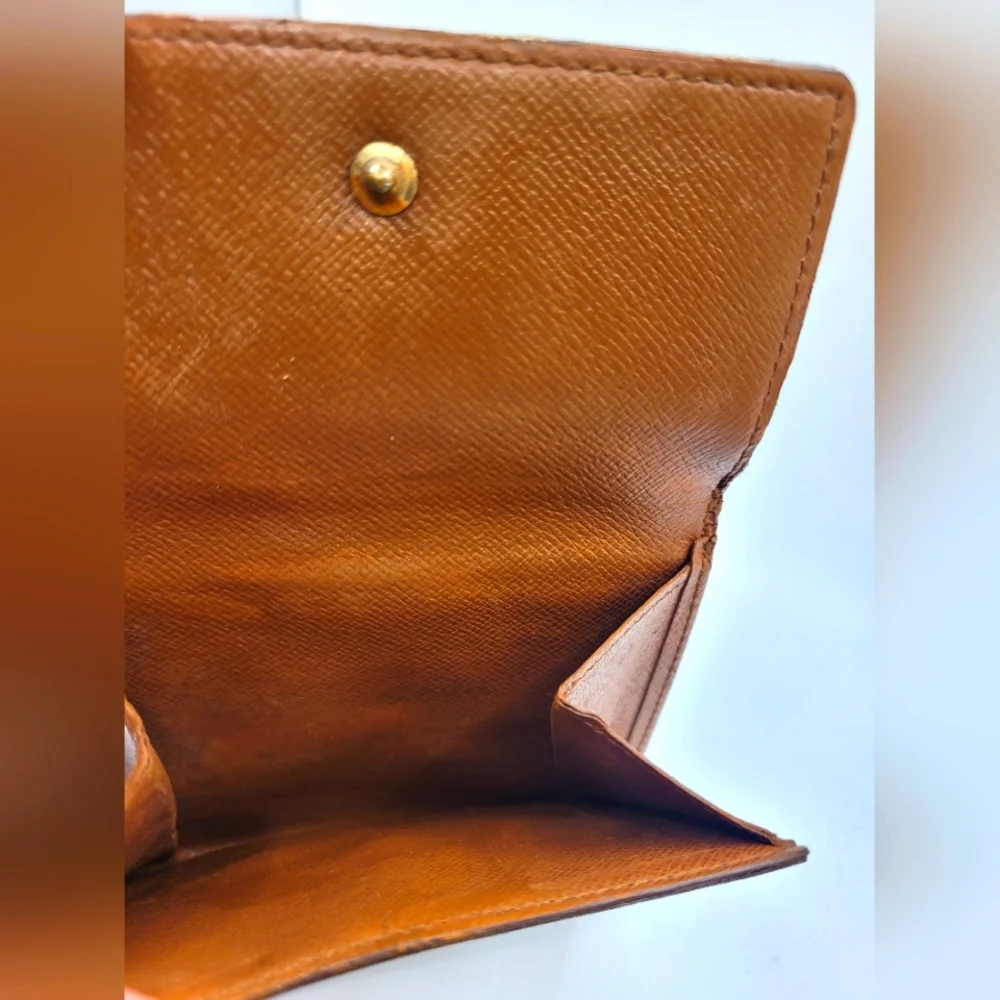 Louis Vuitton Brown Monogram Trifold Porte Portefeiulle Elise Wallet